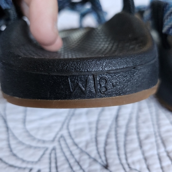 EUC Chaco Z Cloud X2 Pivot Navy Blue Comfy Strappy Sport Sandals 8 - Picture 10 of 15